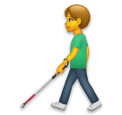 man-with-white-cane Emoji lg