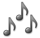 Notas musicales Emoji LG