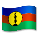 Флаг Новой Каледонии Эмодзи на телефонах LG