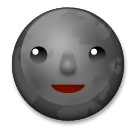 Nouvelle lune avec visage Émoji LG