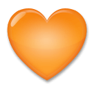 🧡 Orange Heart Emoji on LG Phones
