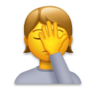 person-facepalming Emoji lg
