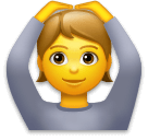 Pessoa a fazer o gesto de OK Emoji LG