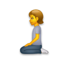 🧎 Person Kneeling Emoji on LG Phones