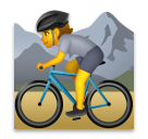 Persona en bici de montaña Emoji LG