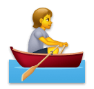 🚣 Persona remando en una barca Emoji en LG