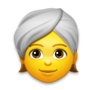 👳 Persona con turbante Emoji en LG