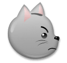 Muso di gatto accigliato Emoji LG