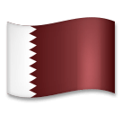 Flagge von Katar Emoji LG
