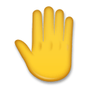🤚 Raised Back of Hand Emoji on LG Phones