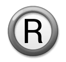 ®️ Símbolo de marca registrada Emoji en LG