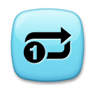 🔂 Símbolo de repetición de una sola pista Emoji en LG