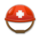 Helm mit weißem Kreuz Emoji LG