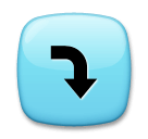 ⤵️ Right Arrow Curving Down Emoji on LG Phones