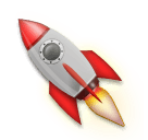 Rakete Emoji LG