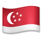 Flagge von Singapur Emoji LG