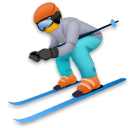 Skier Emoji on LG Phones
