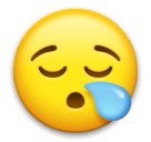 Sleepy Face Emoji on LG Phones