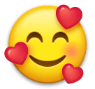 🥰 Lächelndes Gesicht mit Herzen Emoji auf LG