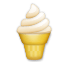 Soft Ice Cream Emoji on LG Phones