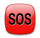 SOS Button Emoji on LG Phones