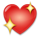Coração cintilante Emoji LG