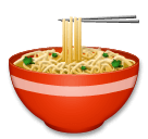 🍜 Bol de comida caliente Emoji en LG
