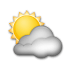 sun-behind-cloud Emoji lg