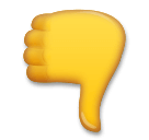Thumbs Down Emoji on LG Phones