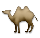 Двугорбый верблюд Эмодзи на телефонах LG