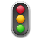 Vertical Traffic Light Emoji on LG Phones