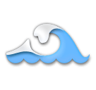 🌊 Water Wave Emoji on LG Phones