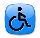 ♿ Simbolo della sedia a rotelle Emoji su LG