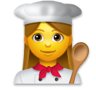 👩‍🍳 Woman Cook Emoji on LG Phones
