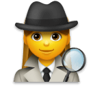 🕵️‍♀️ Woman Detective Emoji on LG Phones