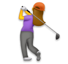 🏌️‍♀️ Woman Golfing Emoji on LG Phones