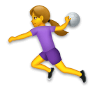 🤾‍♀️ Frau, die Handball spielt Emoji auf LG