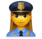 👮‍♀️ Mujer policía Emoji en LG