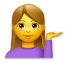 💁‍♀️ Woman Tipping Hand Emoji on LG Phones