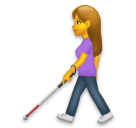 woman-with-white-cane Emoji lg