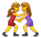 women-wrestling Emoji lg