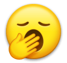 🥱 Cara a bocejar Emoji nos LG