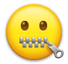 Zipper-Mouth Face Emoji on LG Phones