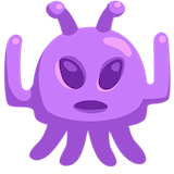 alien-monster Emoji messenger