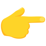 backhand-index-pointing-right Emoji messenger