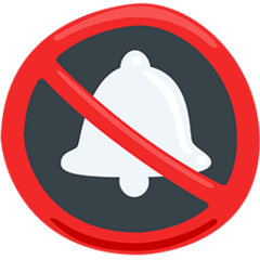 Bell With Slash Emoji in Messenger