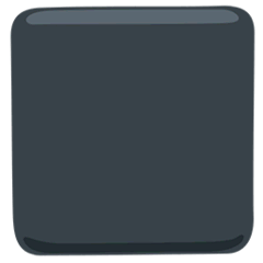 Großes schwarzes Quadrat Emoji Messenger