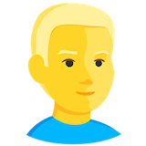 blond-haired-person Emoji messenger