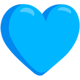 blue-heart Emoji messenger