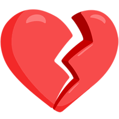 💔 Broken Heart Emoji in Messenger